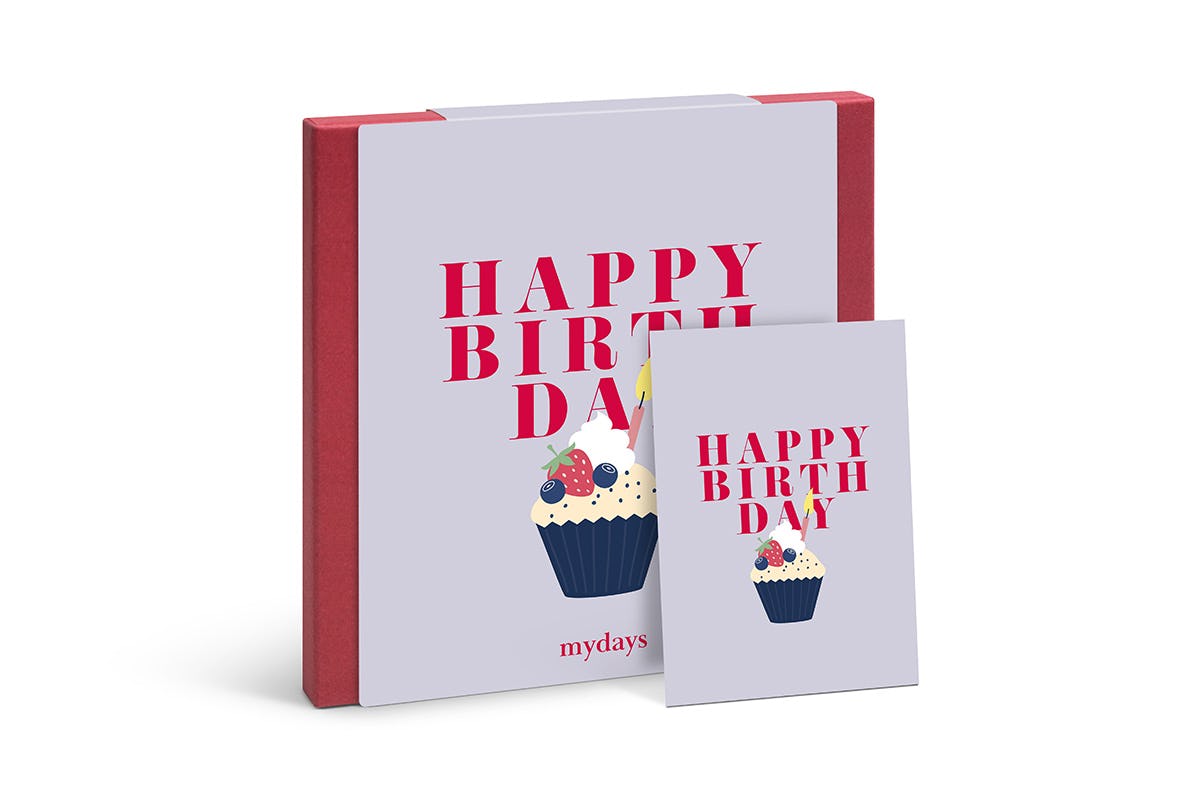Flexibles Geschenk Happy Birthday Muffin