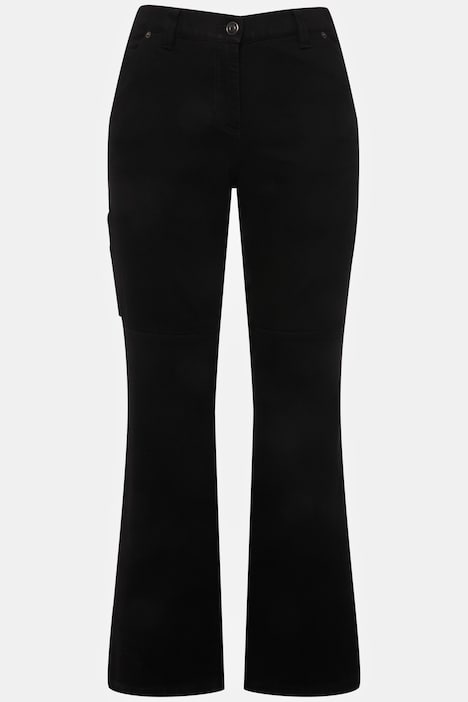 Utility-Jeans Mandy, weites, gerades Bein, Cargotasche