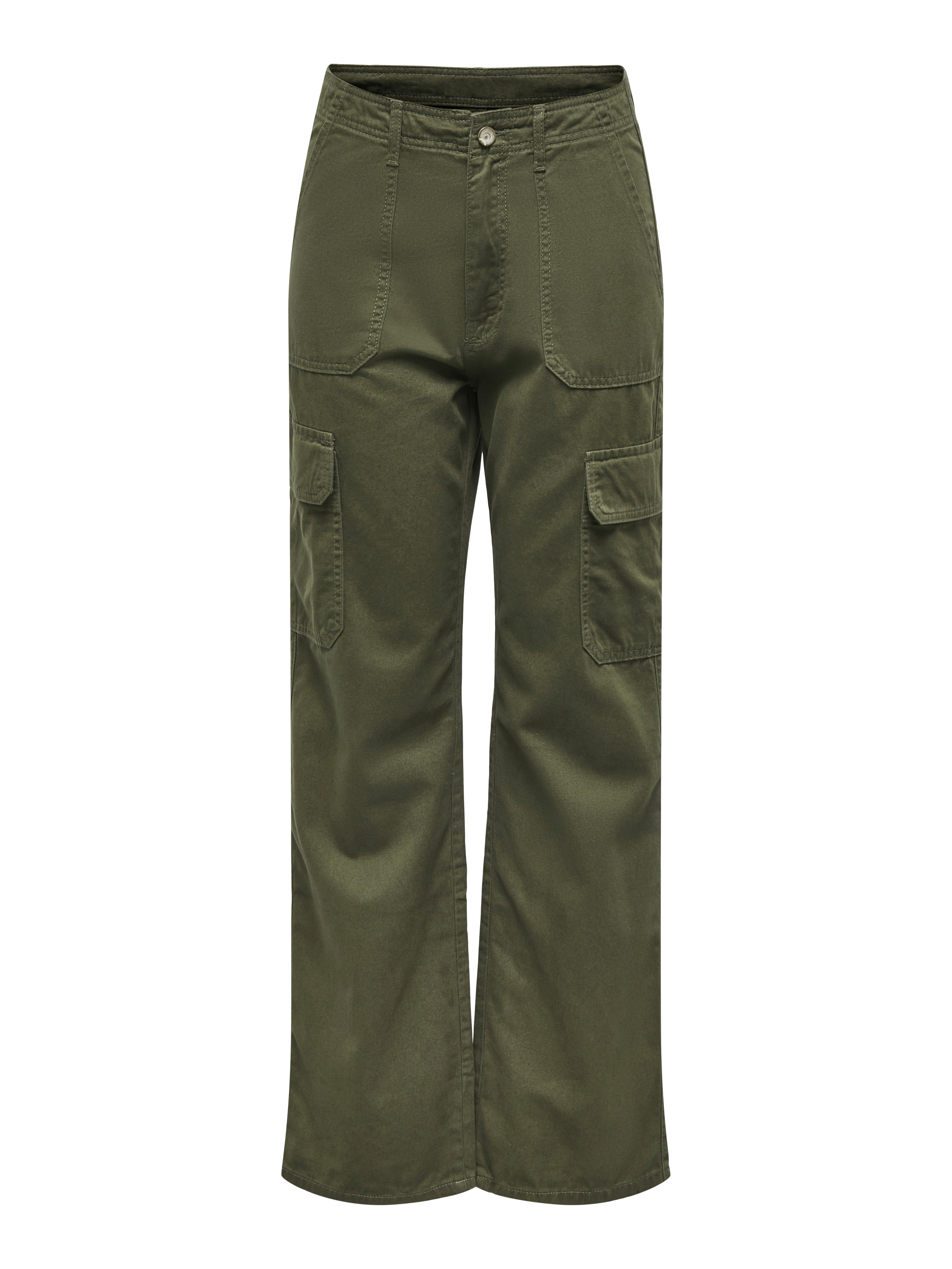 JDYABBY Hohe Taille Weiter Beinschnitt Cargo-Hose Kalamata