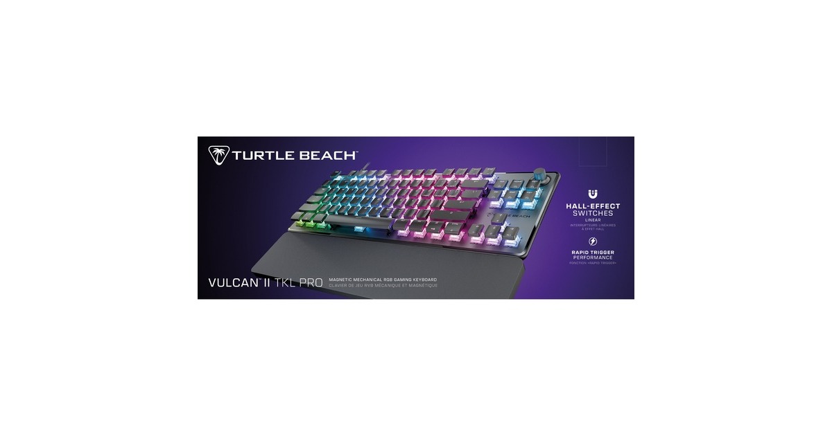 Turtle BeachVulcan II TKL Pro, gaming toetsenbord  (Zwart, US lay-out, Hall Effect, TKL, RGB)