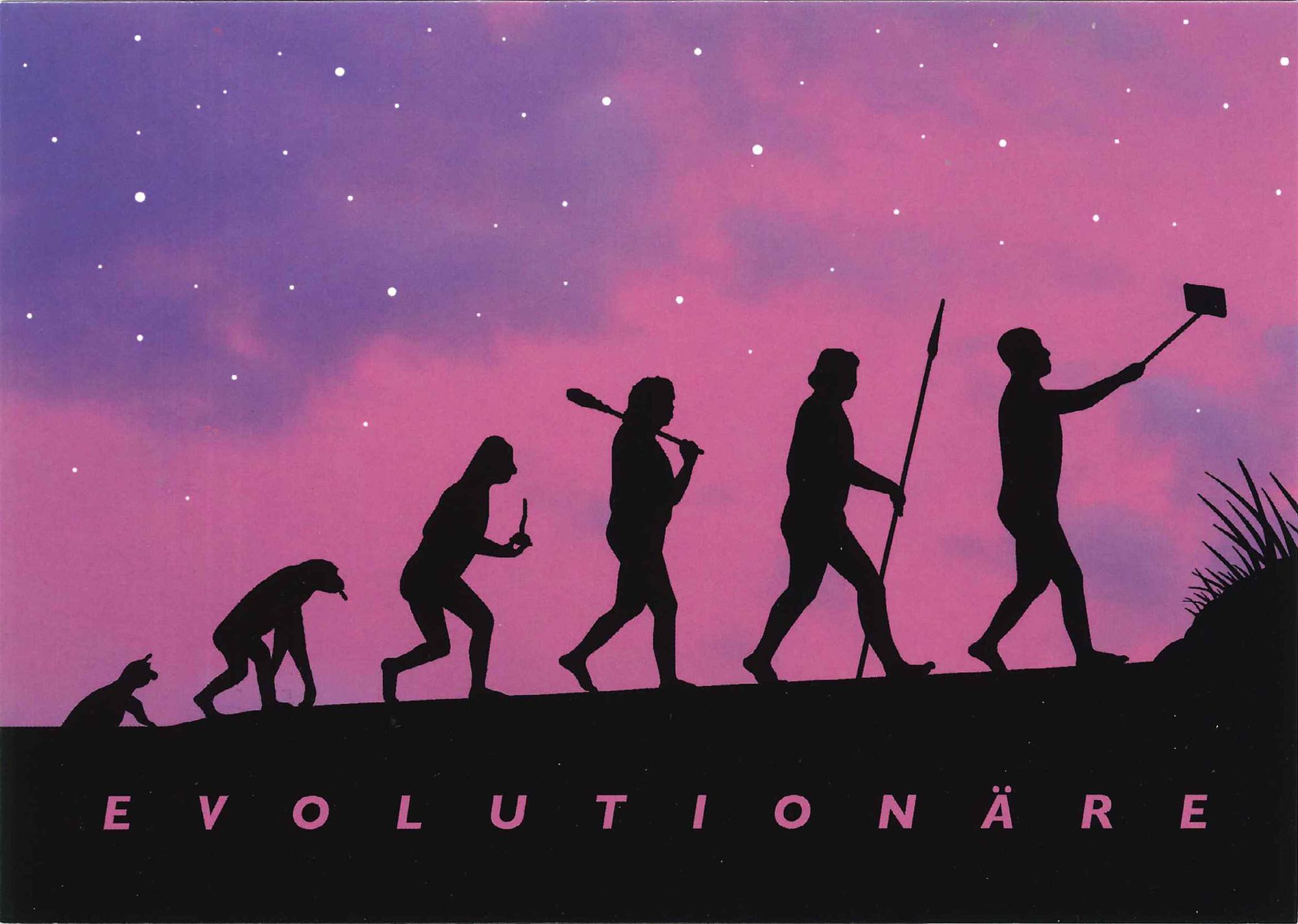 Postkarte 'Evolutionäre' günstig bestellen