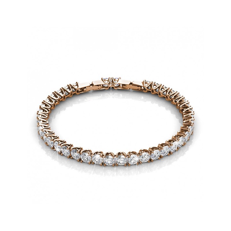 Bracelet Venus - Or Rosé et Cristal