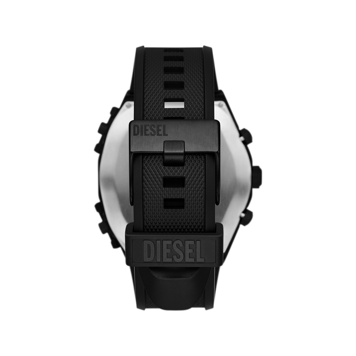 Montre DIESEL Sideshow homme acier noir bracelet silicone noir