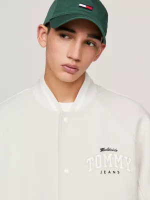 Jaqueta Bomber com Logo Universitário