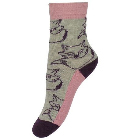 Minymo Strømper - 5-pak - Gr?/Rosa