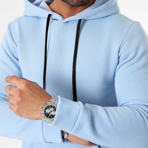 Sweat Capuche 0446 Bleu Clair