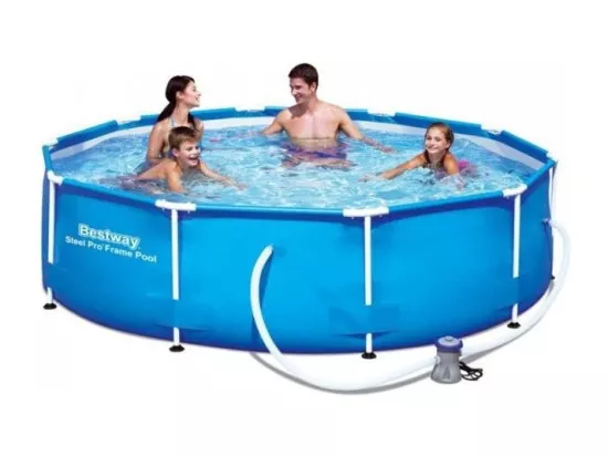 Piscine ronde steel pro frame - 305 x 76 cm - Bleu