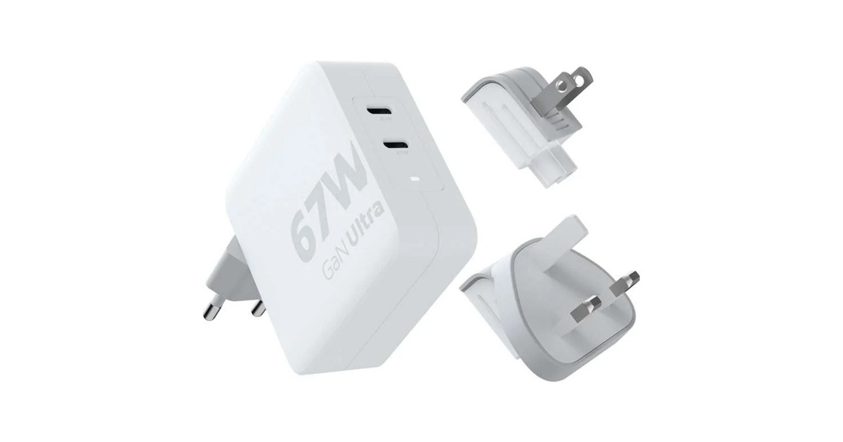 Xtorm67W GaN-Ultra Travel Adapter + USB-C PD Kabel  (Wit)
