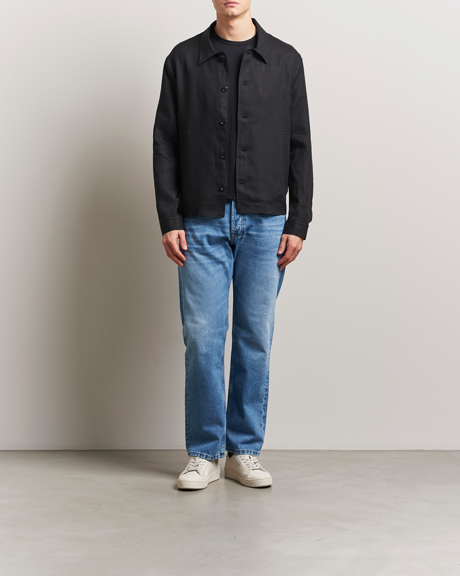 Tiger of Sweden Barnaby Linen Overshirt Black