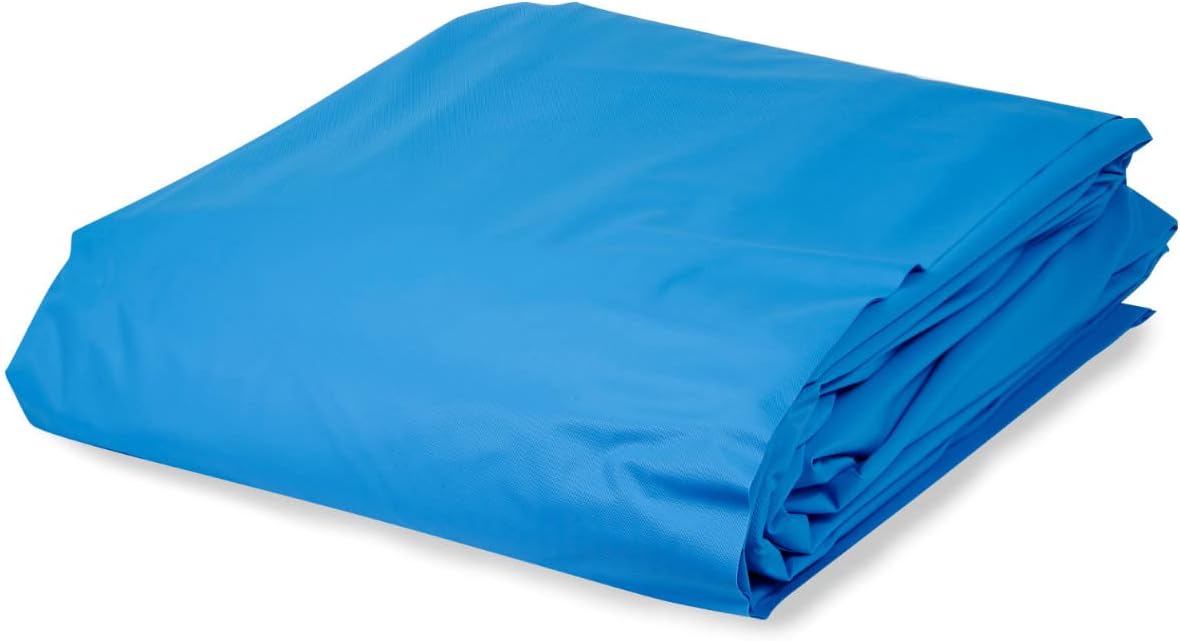 Folie rund 0,6 mm blau 550 x 120 cm, Deutsche Herstellung, Auskleidung, Innenhülle, Stahlwand, Pool, Einhängebiese