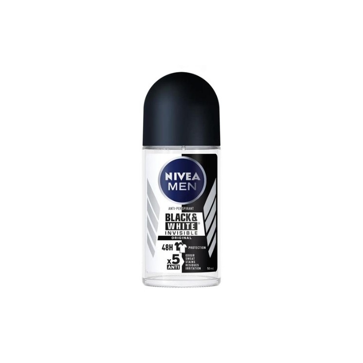 Nivea Men Black & White Roll On Invisible Orginal 50 ml