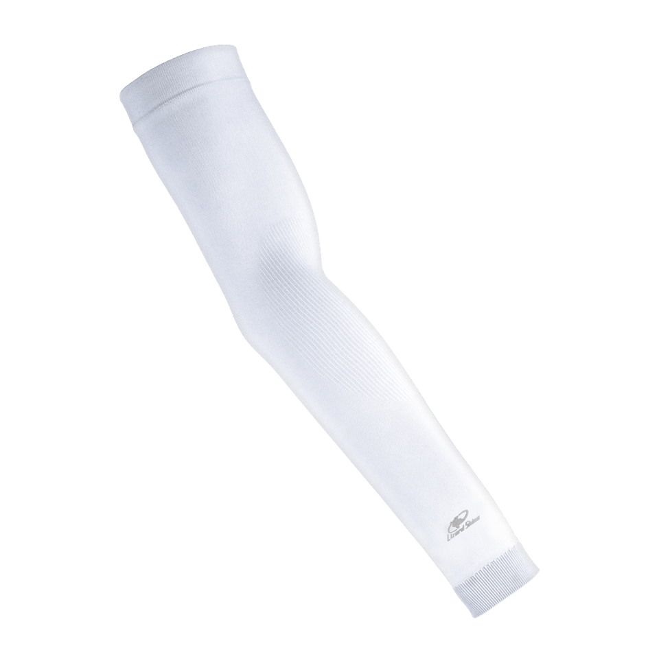 Lizard Skins Knit Arm Sleeve - Diamond White - YS/YM