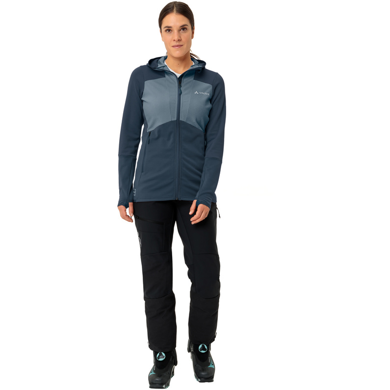 Vaude Damen Monviso Hoodie Grid Fleece Jacke