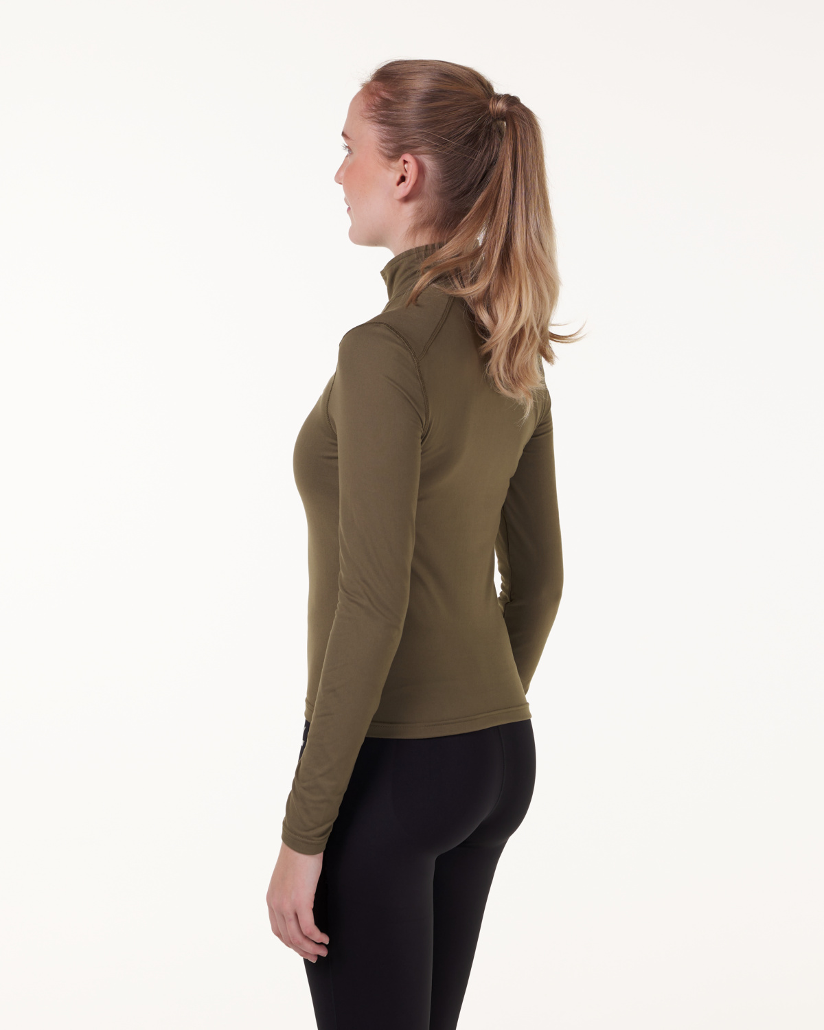 LEVITY Essential 1\4 Zip Sweater Green Burnt