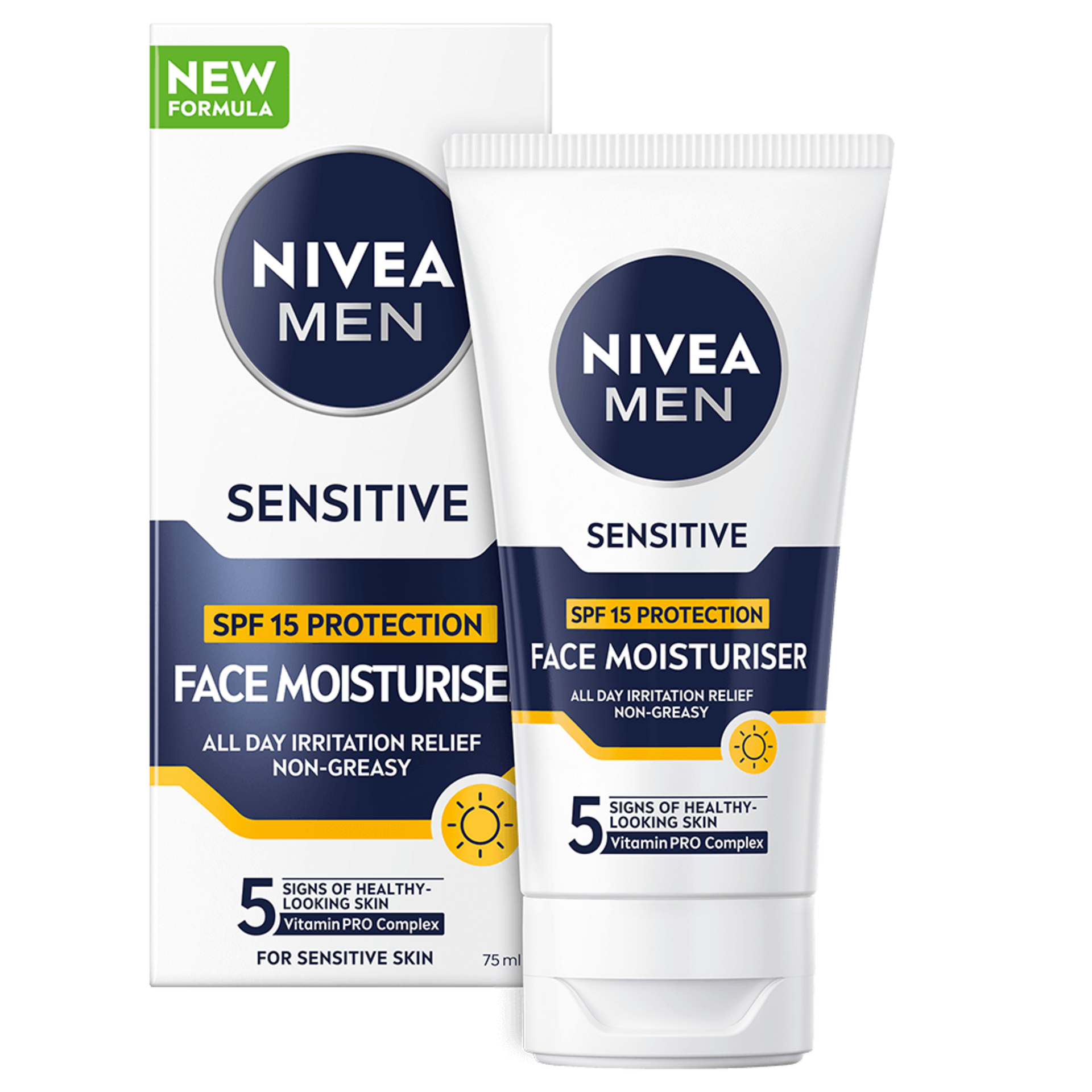 NIVEA Men Sensitive Face Cream SPF15 75ml