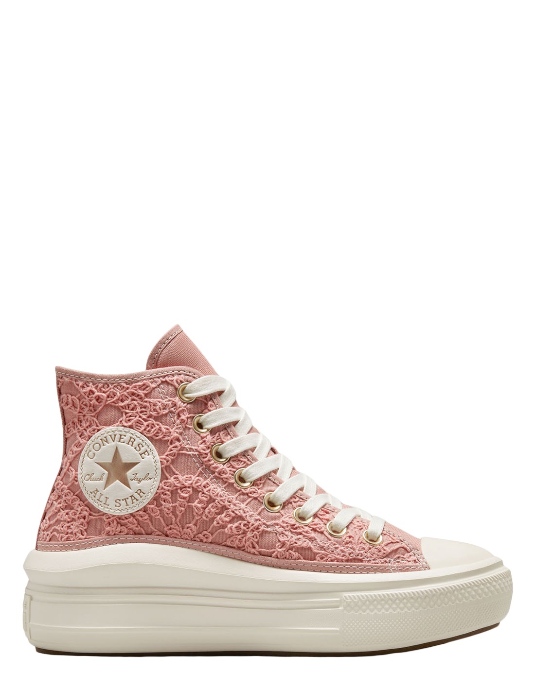 converse Sneakers compensées Femme ctas move hi Rose