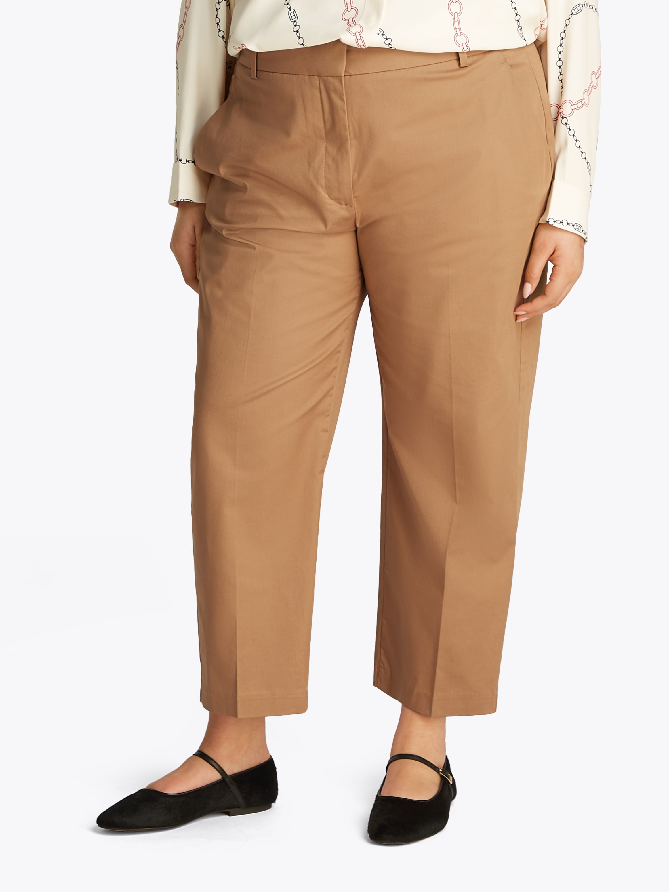Tommy Hilfiger Curve Chinohose »CRV CO SLIM STRAIGHT CHINO«  in Grossen Grössen, Chino Qualität