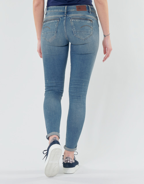 G-Star Raw - MIDGE ZIP MID SKINNY WMN - Bleu