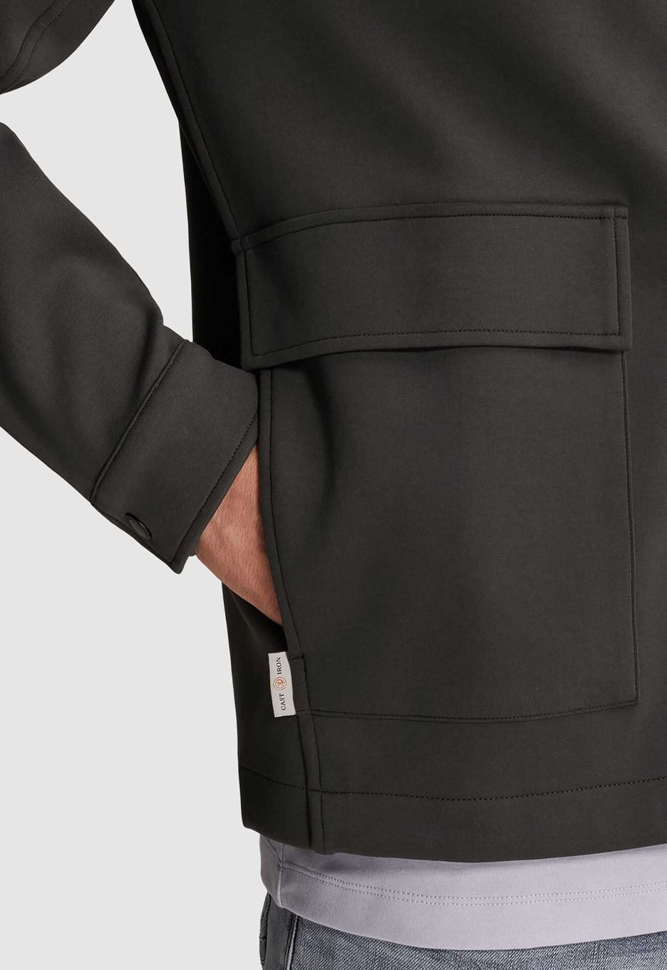Cast Iron Interlock Zip Jacket