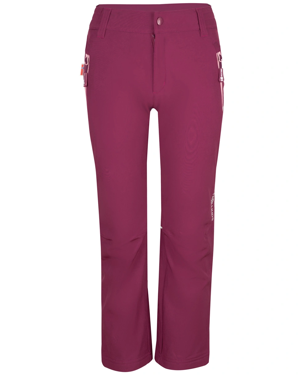 SoftshellhKids FJELL in plum/mauve
