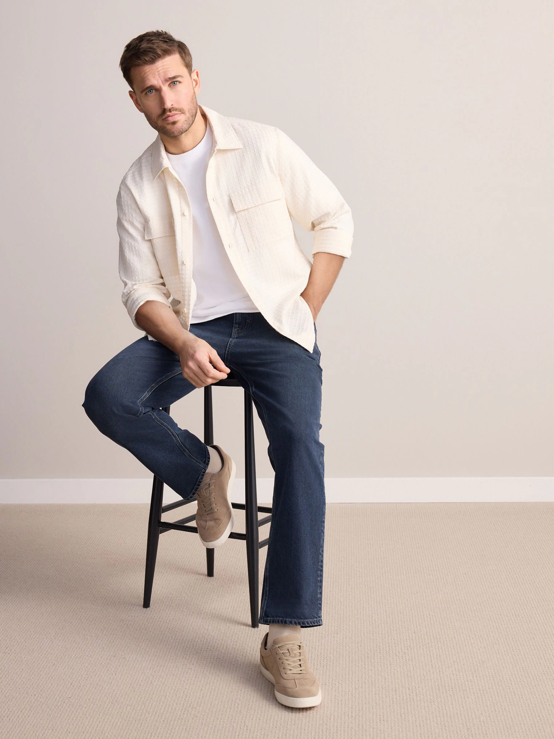 Neutraal - Modieuze suède sneakers
