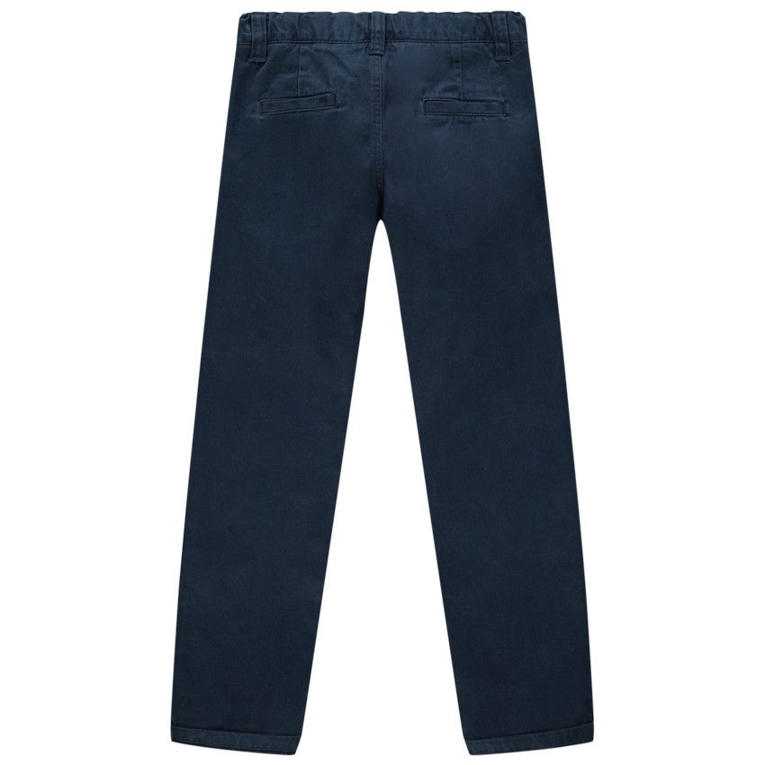 Pantalon chino uni - Bleu marine