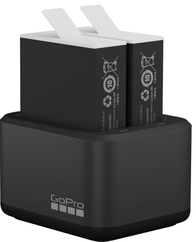 GoPro Dual batterioplader + 2 batterier