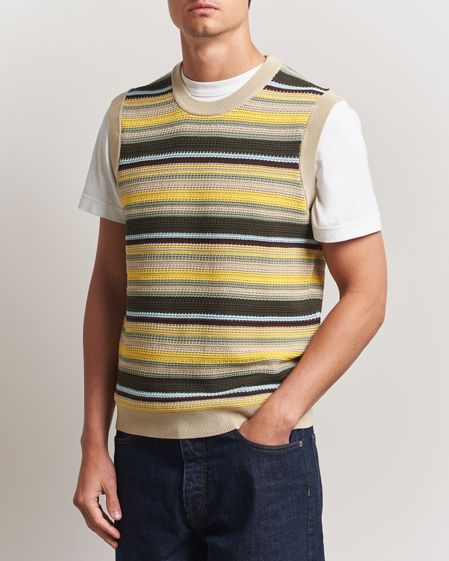 NN07 Huxley Knitted Striped Vest Multi