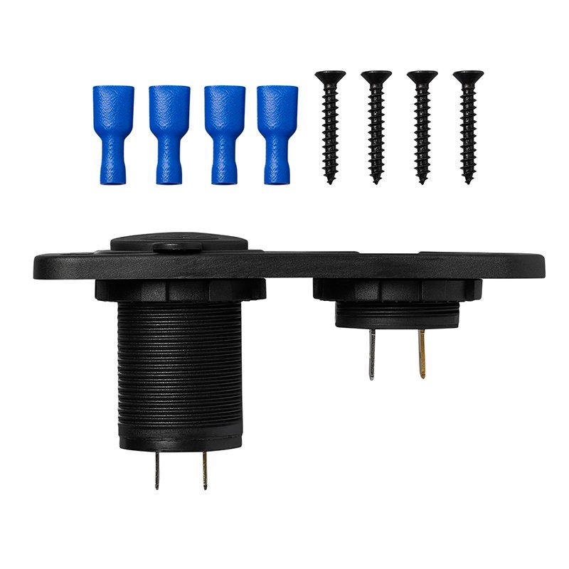 ProPlus Einbau Kit Voltmeter 30 V und USB Doppelsteckdose 2 Mal 2100 mA