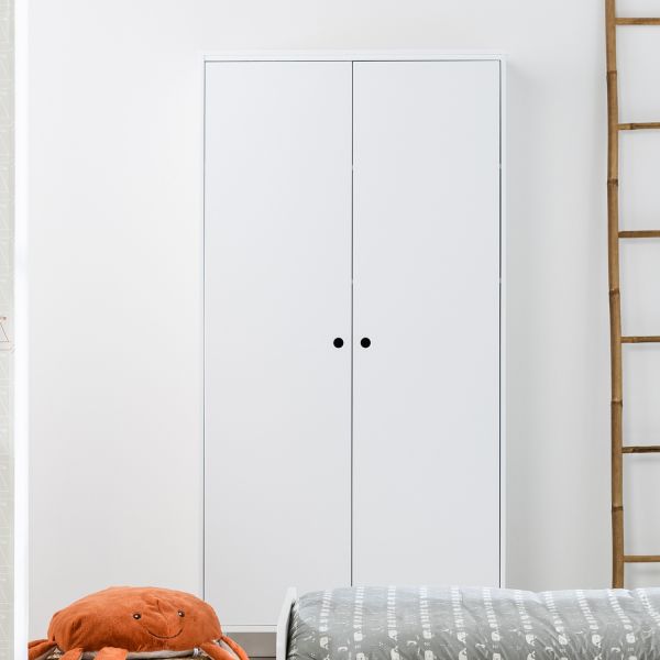 BLN Kids Sacha Kledingkast White 2-Deurs