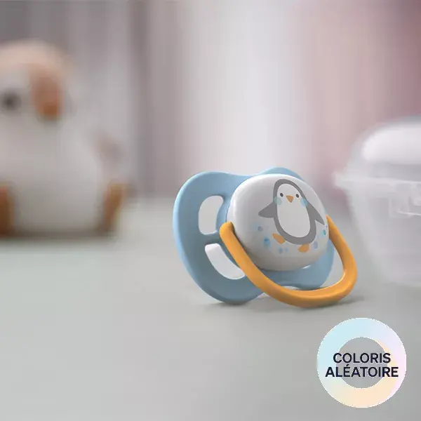 Chupeta Avent Ultra Air 0-6 meses, animais variados, pacote com 2 unidades.