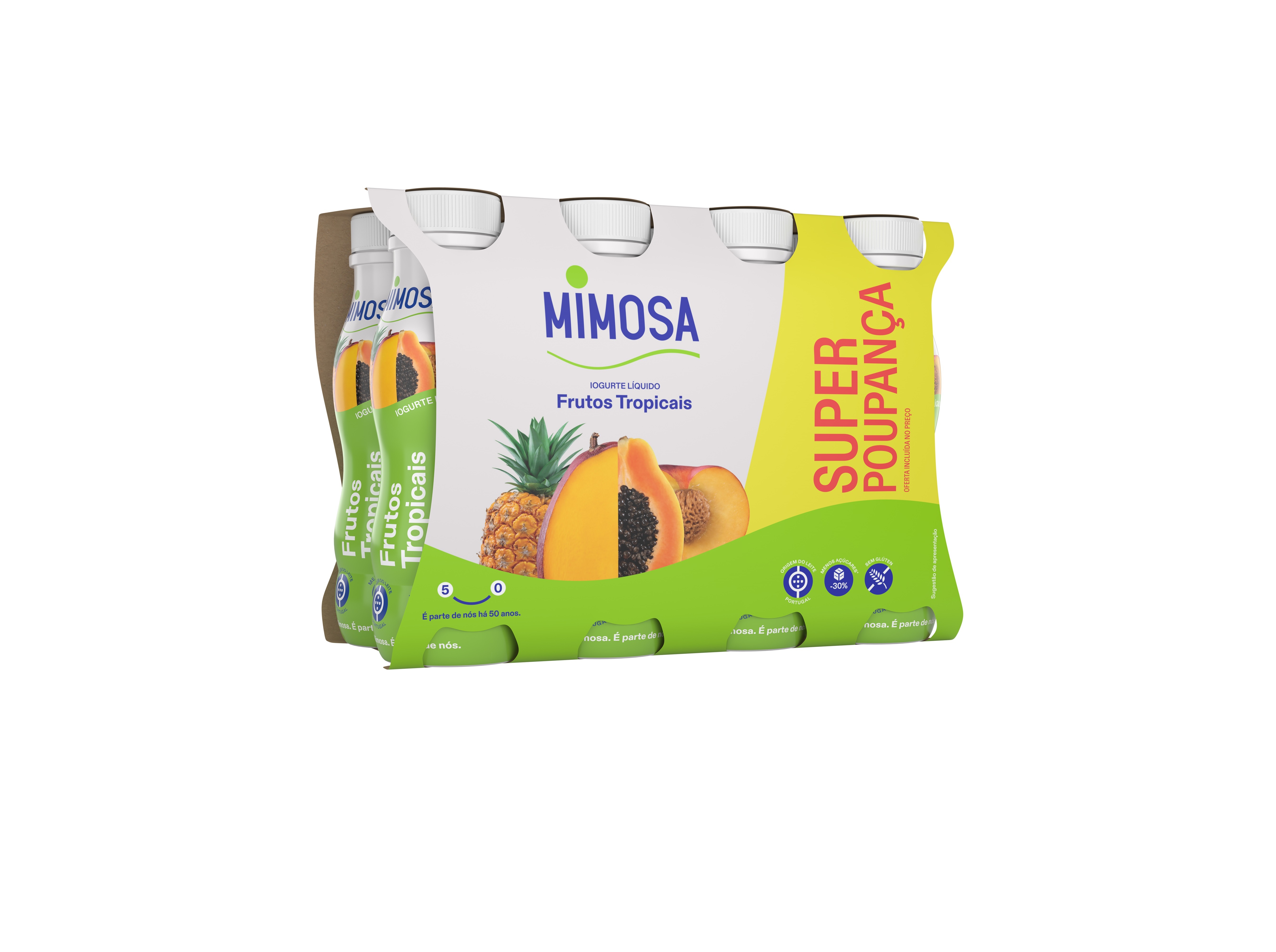 IOGURTE LIQUIDO MIMOSA FRT TROPICAIS 8X151ML