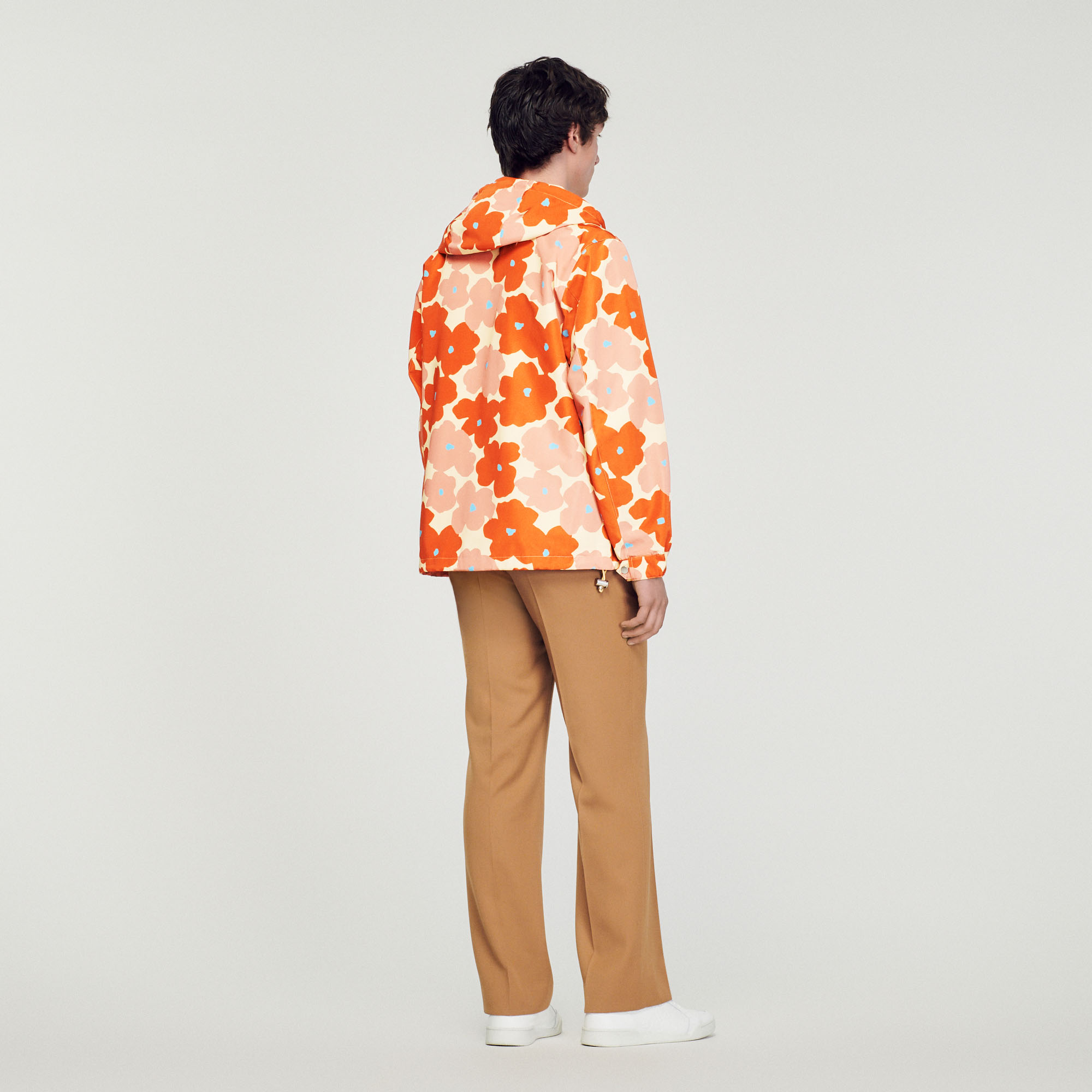 Blouson imprime fleurs