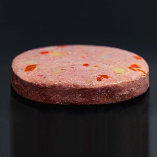 Hambúrguer de cachorro com sabor de carne de porco