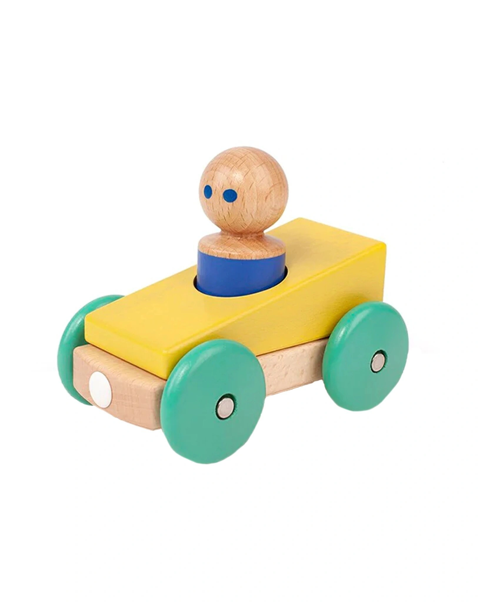 Baby-Magnetspielzeug RACER F 3-teilig in gelb