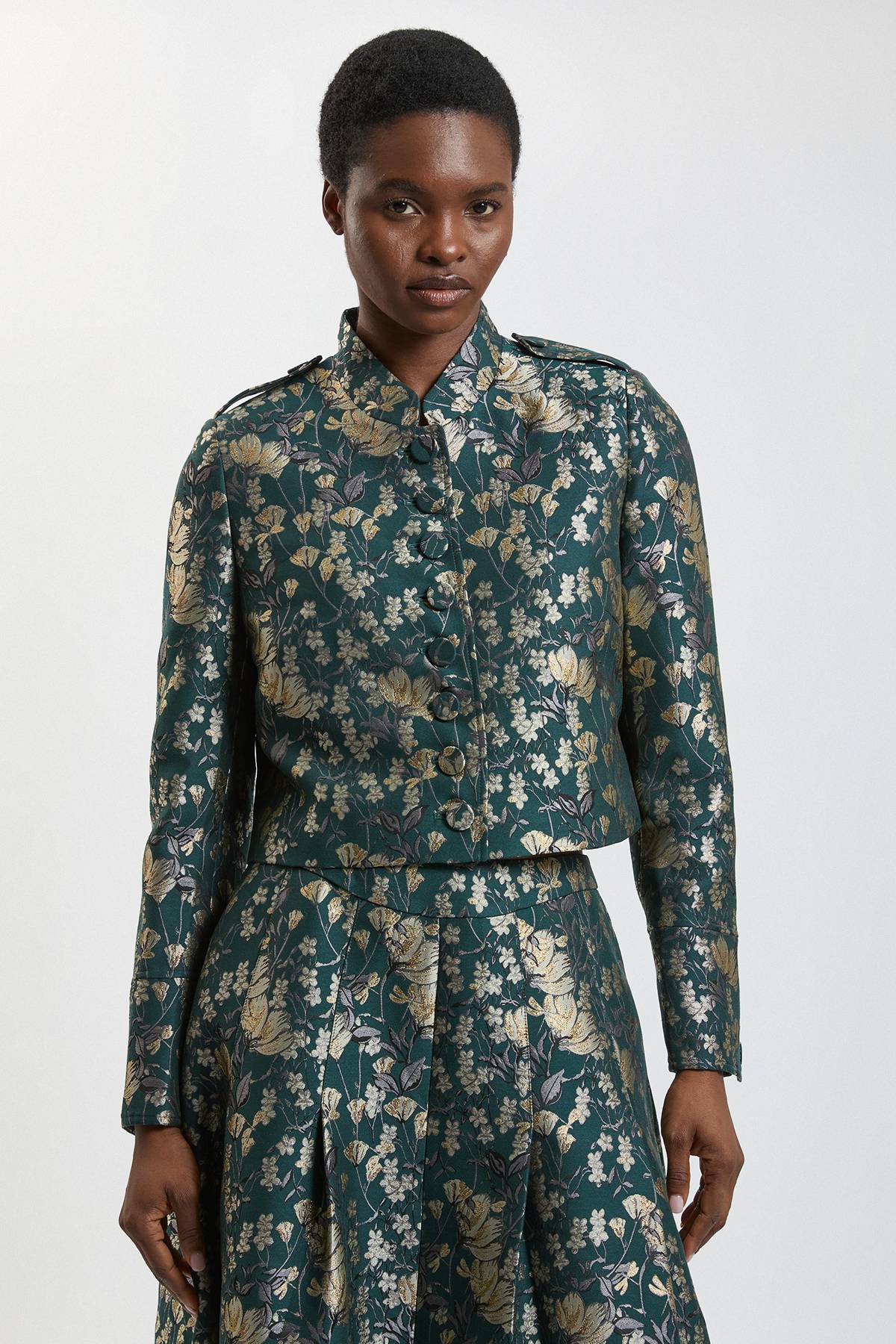 KarenMillen Veste Cintrée À Boutons En Jacquard