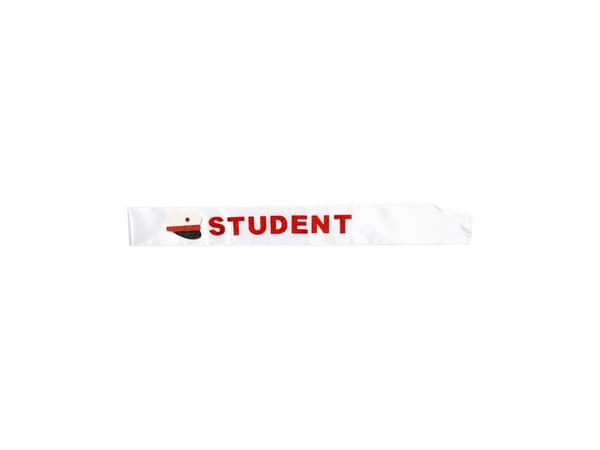 Student skærf, rødt