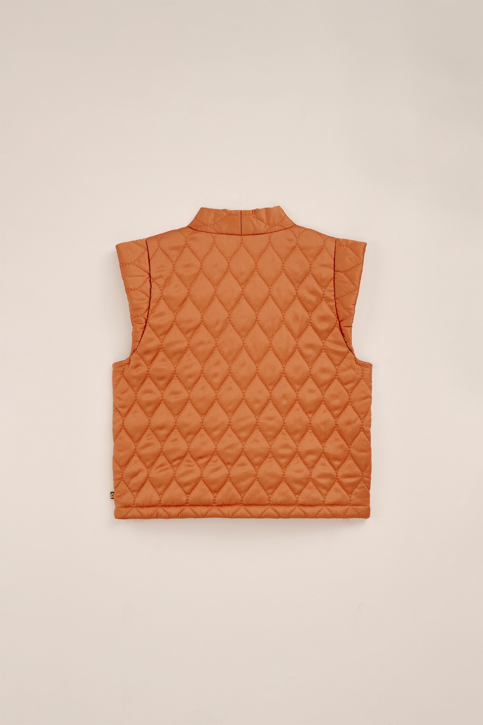 Meisjes gilet met gestikt dessin WE Fashion Feloranje