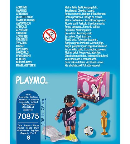 Playmobil SpecialPlus - Fodboldspiller Med M?lv?g - 70875 - 8 De