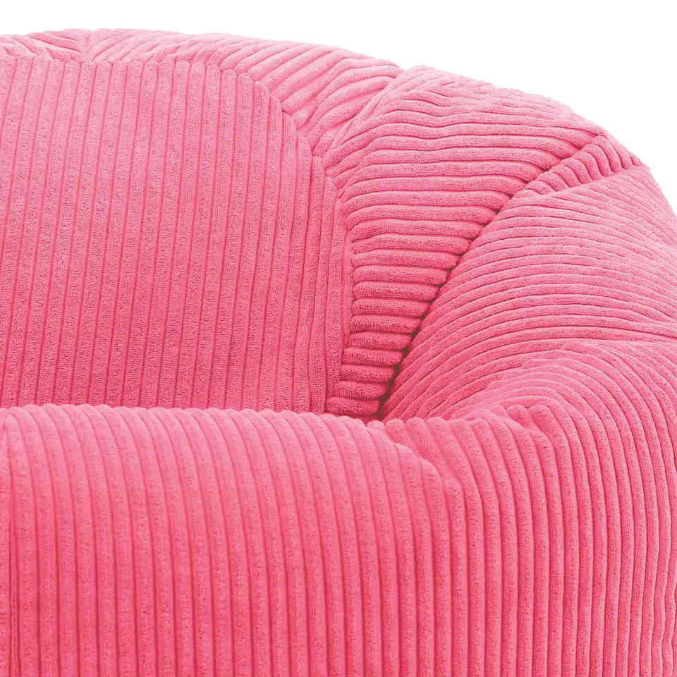 Set van 2 icon Zitzak Kingston - Corduroy Zitzak Volwassenen - Bubblegum