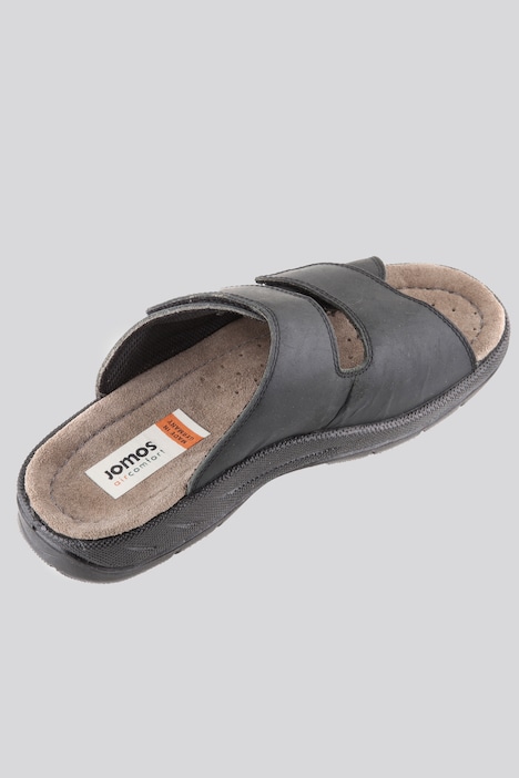 Herren Pantolette, Jomos, Leder, Klettriegel, bis Gr. 50