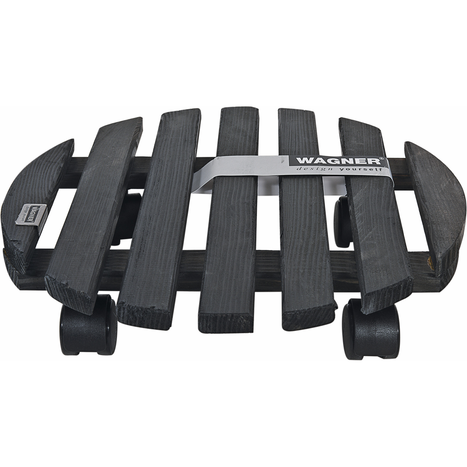 Pflanzenroller Ø35cm Kiefer schwarz