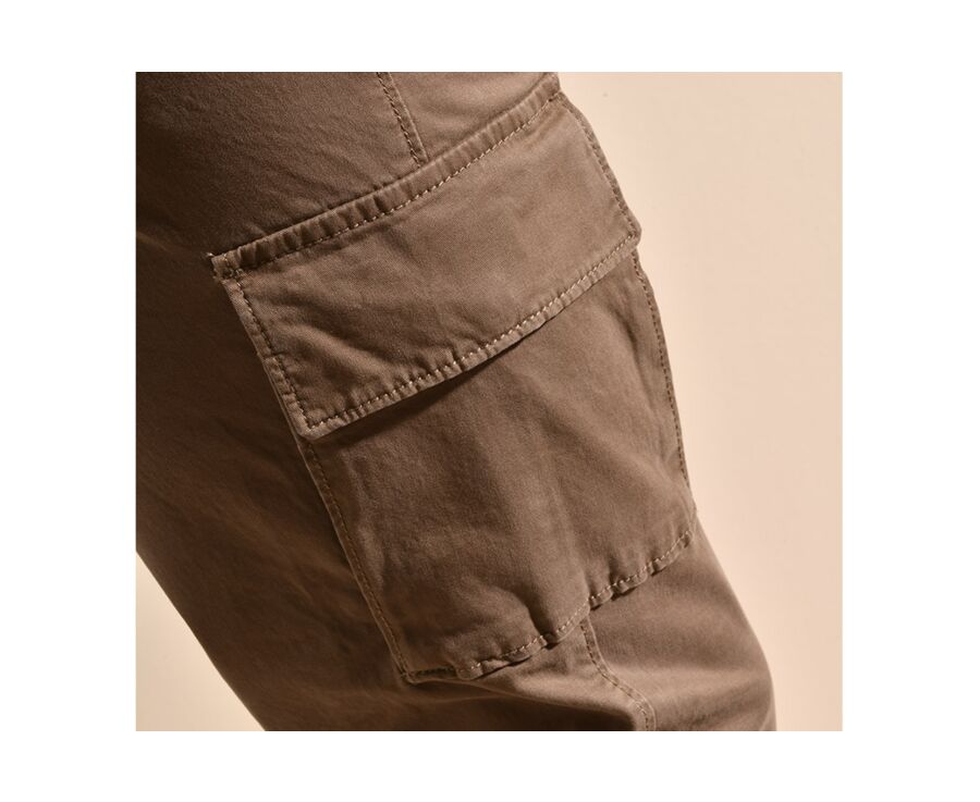 Pantalon cargo homme Taupe foncé II  - KEANAN