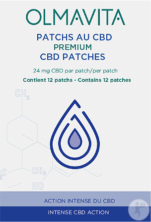 Olmavita Patchs Au CBD Premium 24mg 12 Pièces