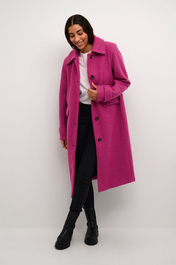 Kaffe KAannelise Coat Festival fuchsia