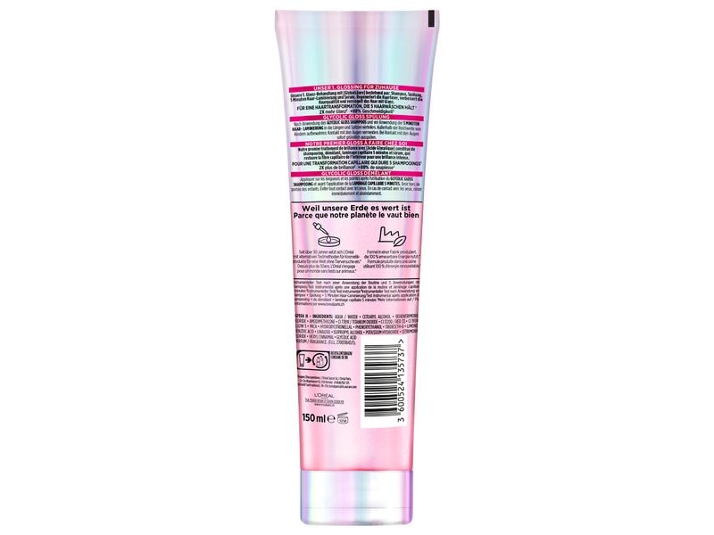 L'Oréal Elsève Haarspülung Glycolic Gloss 150 ml Conditioner verbessert die Haarqualität und versiegelt das Haar mit Glanz