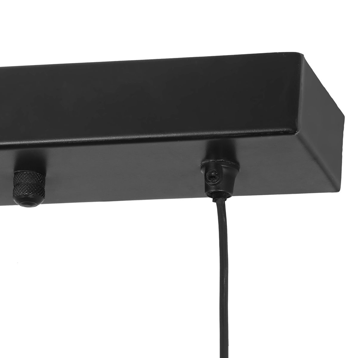 Japandi hanglamp zwart met bruin touw 4-lichts - Smilla