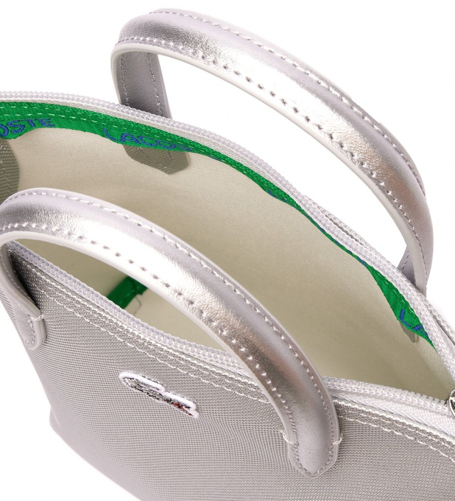 Bolsa Lacoste Tote L.12.12 Mini Piqu Prata