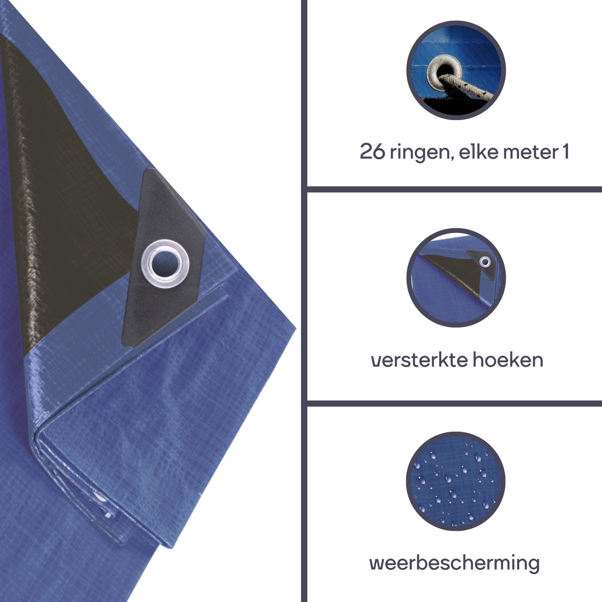 Perel 180 g/m2 grondzeil - 500 x 800 cm