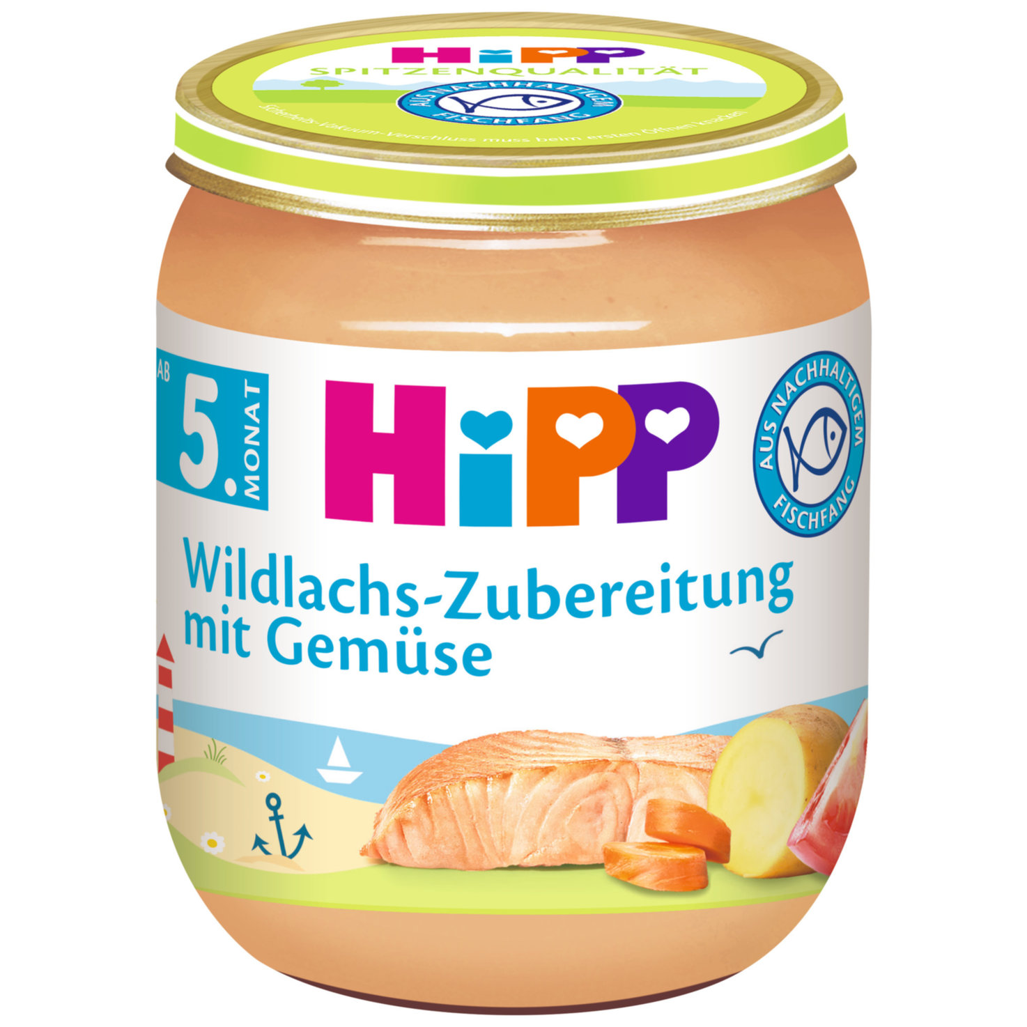 Hipp Wildlachs Zubereitung & Gemüse 5+ Monate